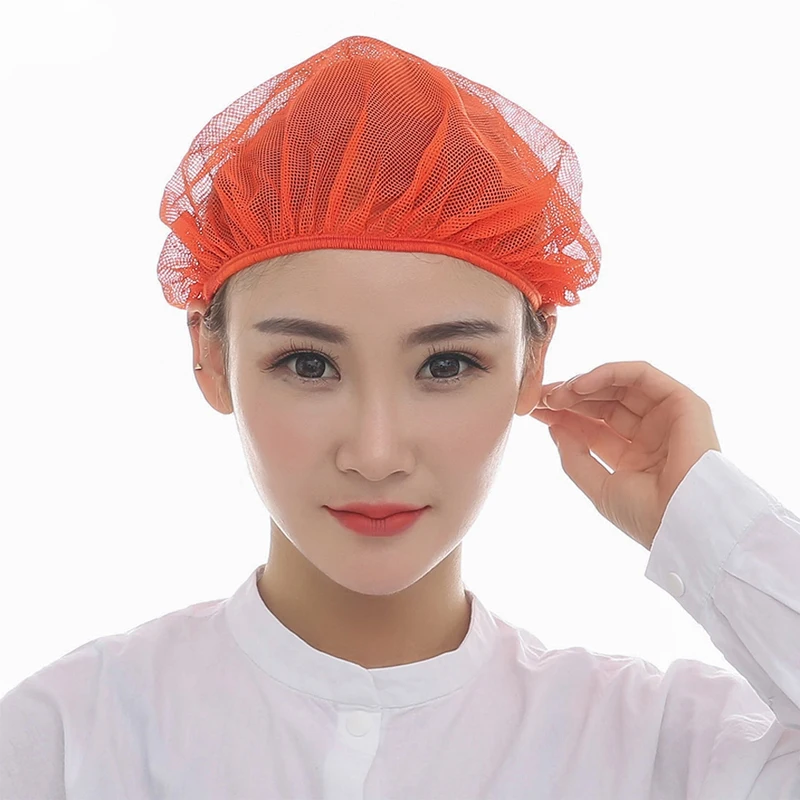 Canteen Chef's Hats Catering Cook Cooking Mesh Cap Workshop Women's Work Hat Food Factory Processing Plant Dustproof Caps