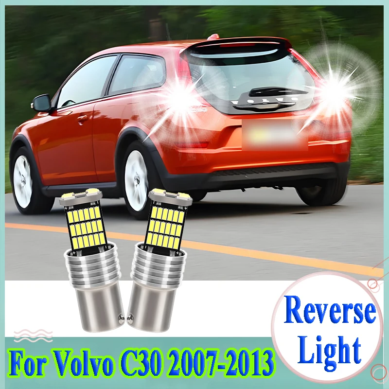 2PCS 1156 BA15S Canbus Car LED Reverse Light 6000K Plug and Play Car Light For Volvo C30 2007-2011 2012 2013 Back Up Backup Lamp