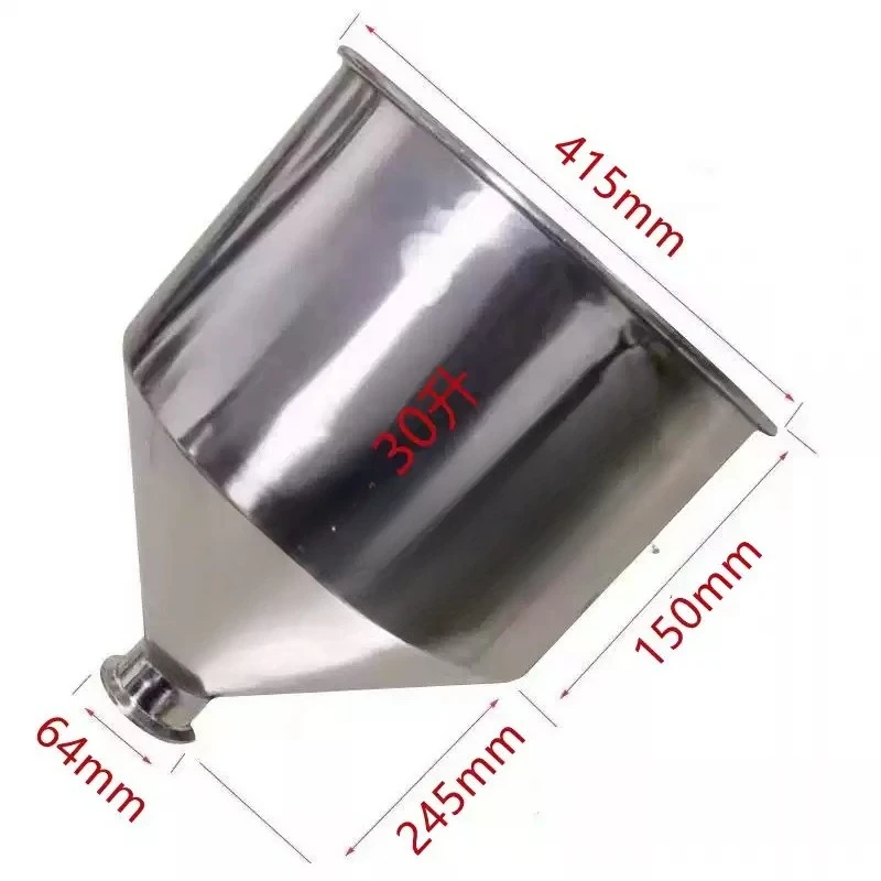 Stainless Steel Hopper Feed Cylinder Drum Replacement Spare Parts For Filling Canning Machine
