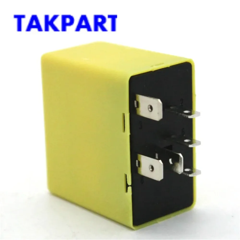 TAKPART 12V 6 Pins Universal Auto Car Flasher Hazard Indicator Relay For Vauxhall Astra Corsa 9134880 6238590