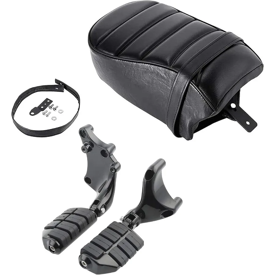 

Сиденье пассажирского сиденья с антивибрационным резиновым креплением для пассажирского подножки, подходит для Harley 20162022 Sportster Iron 883 XL883