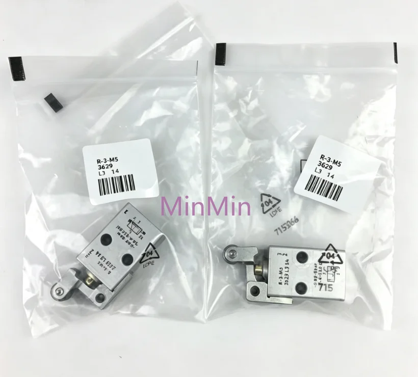 Roller lever valve V-3-M5 3626 L-3-M5 3628 R-3-M5 3629 direct acting round head valve