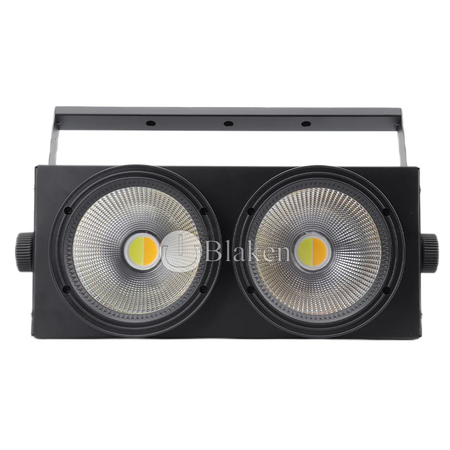 LED COB Cool Warm White Lighting, 2 Olhos, 200W, 2in 1, 2x100W, 2x100W, DMX, Iluminação de Palco, Festa de casamento, Bar, Sem imposto, Iluminação