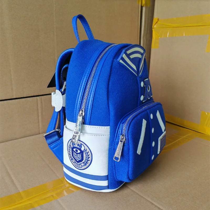 Loungefly Disney Pixar Cartoon Backpack Monsters University Baseball Uniform Backpack Cute Boy Backpack Elementary School Bag