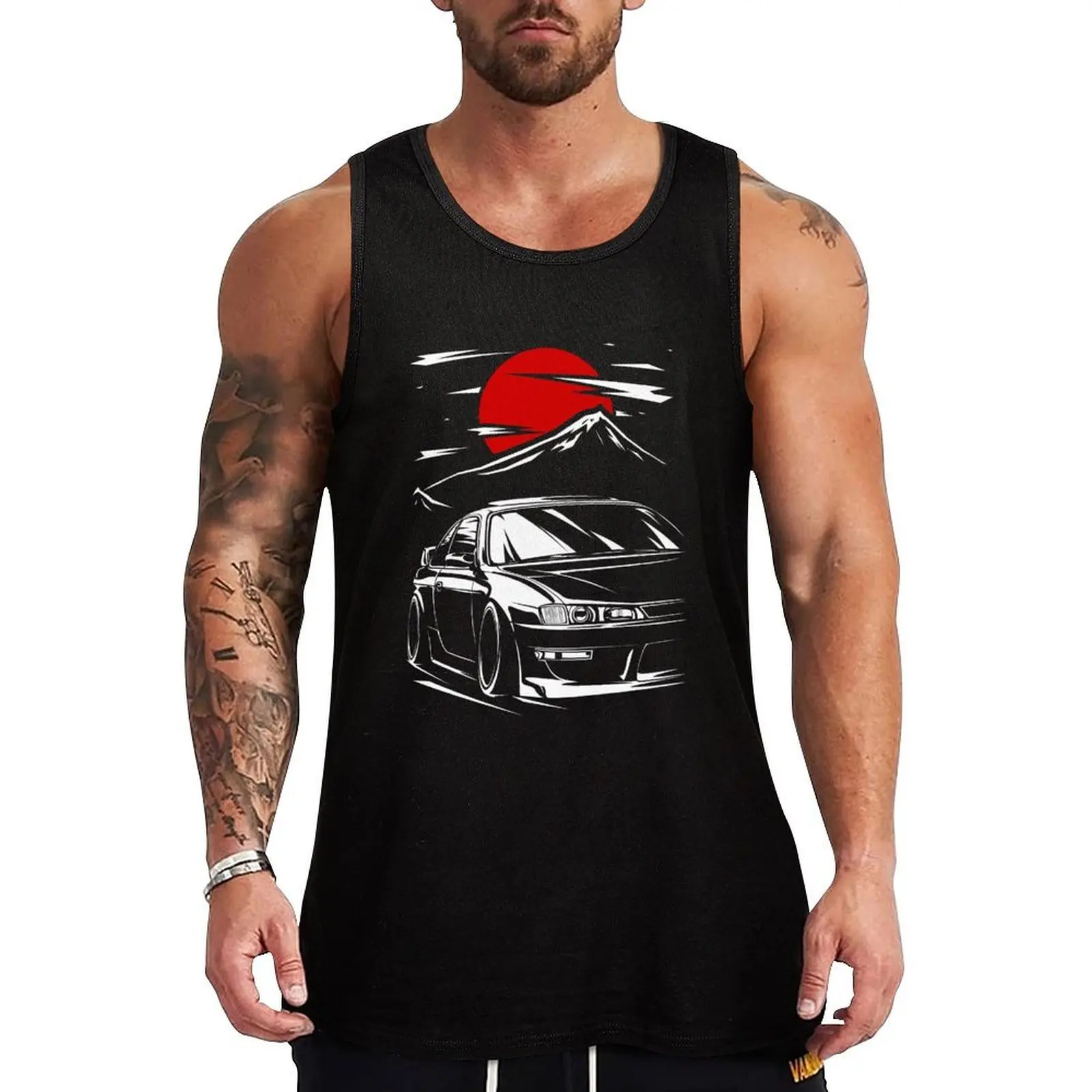 

Silvia s14 Kouki Touge Tank Top Solid Basic Tank Top Comfort Breathable Sleeveless