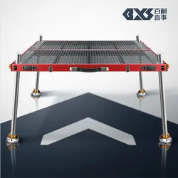 2024 New ultra light folding aluminum alloy deep water fishing platform bracket big fishing platform free hollowing