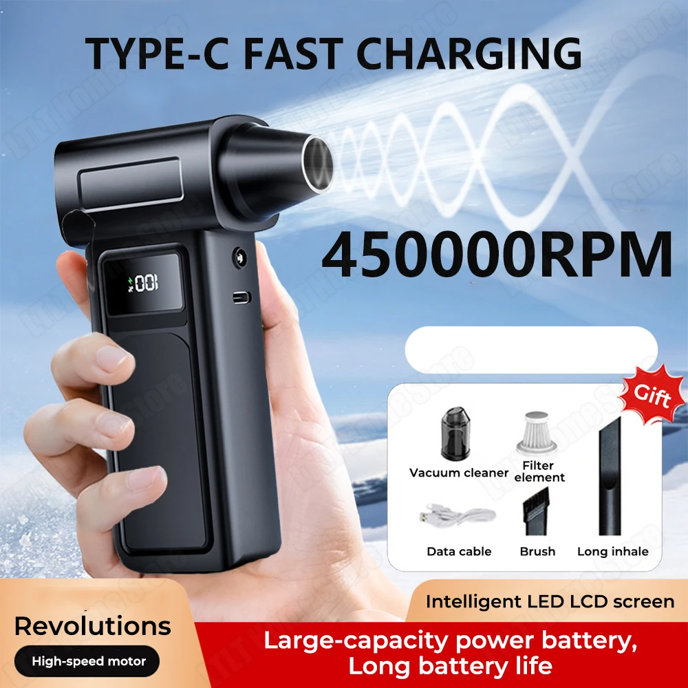 

Turbo jet fan 450000 RPM Violent Fan High Power Duct Fan Mini Turbo Jet Fan Strong wind Speed Turbo Fan High Quality Cleaning To