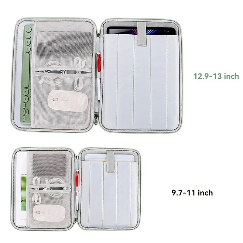 Reliablemulti-Functional Portfolio Travel File Organizer For 12.9-13 Inch Tablet Sleeve Case Tablet Carrying Bag