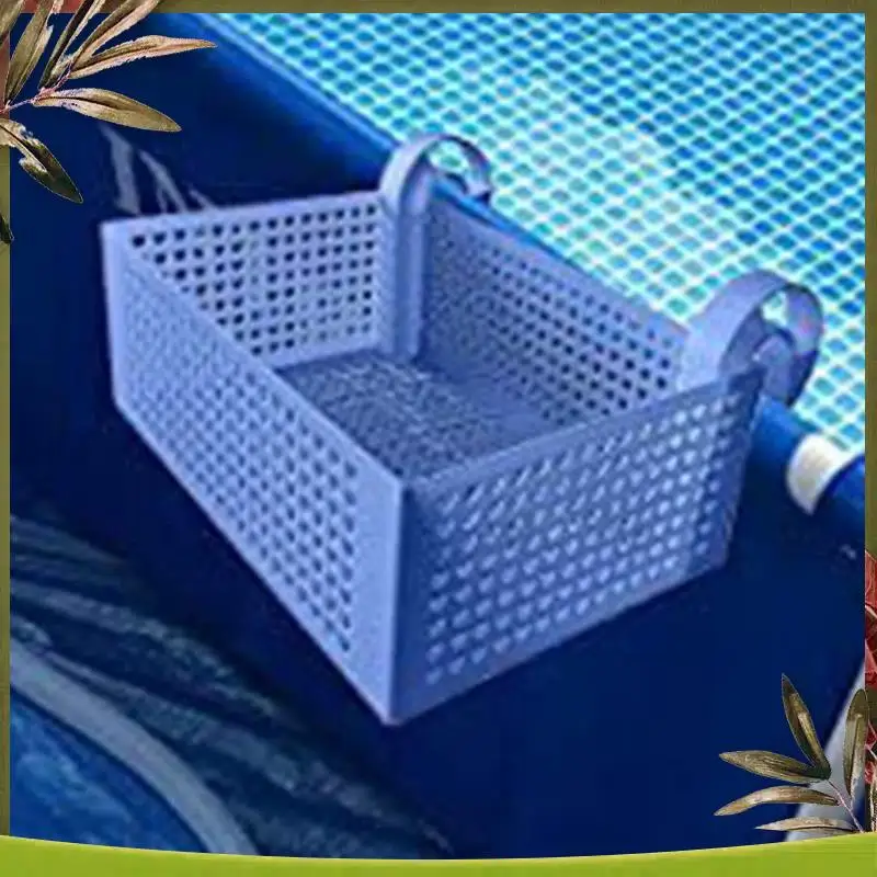 

Reliable-Poolside Storage Basket, Retractable Pool Toy Basket, Pool Accessories, Suitable For Most Frame Above Ground Pools
