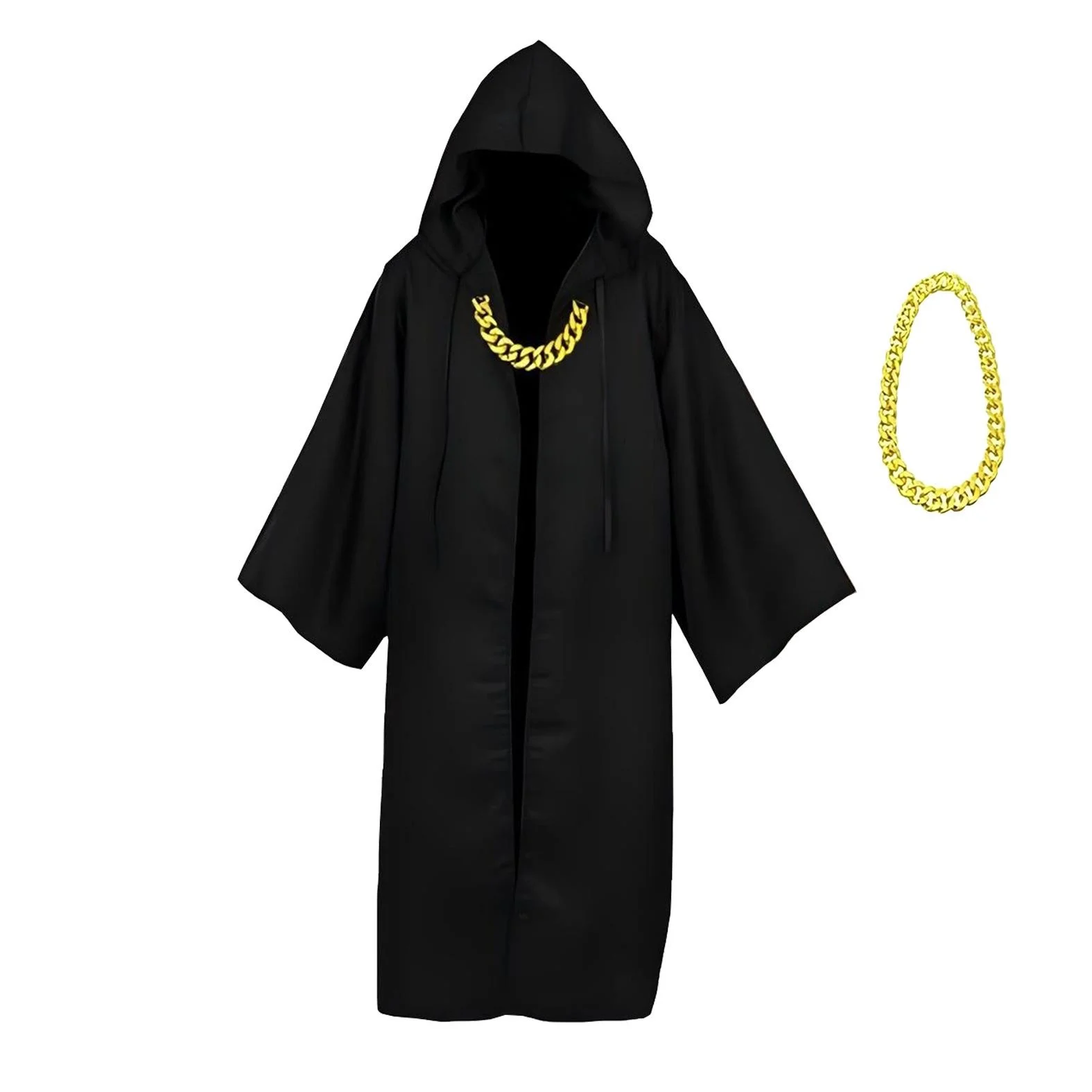 

Halloween Medieval Hooded Renaissance Priest Wizard Robe Costume Party Ball Decoration Women's Ethnic Stage Clothing YD-2100