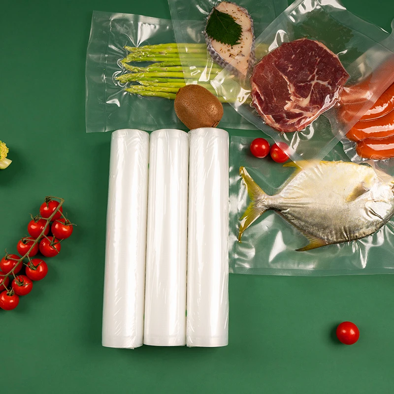 LAIMENG 3 Vacuum Sealer Rolls Vacuum Packaging Bags Film for Vacuum Packer Sealing Machine Textured Vacuum Food Storage Bag R119