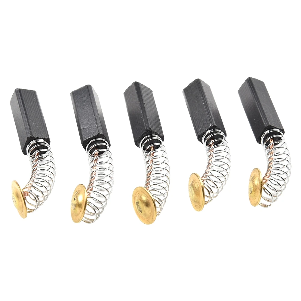 10pcs Power Tool Motor Coal Brushes Feathered 6x6x20mm Electric Tool Hammer Carbon Brush Drill