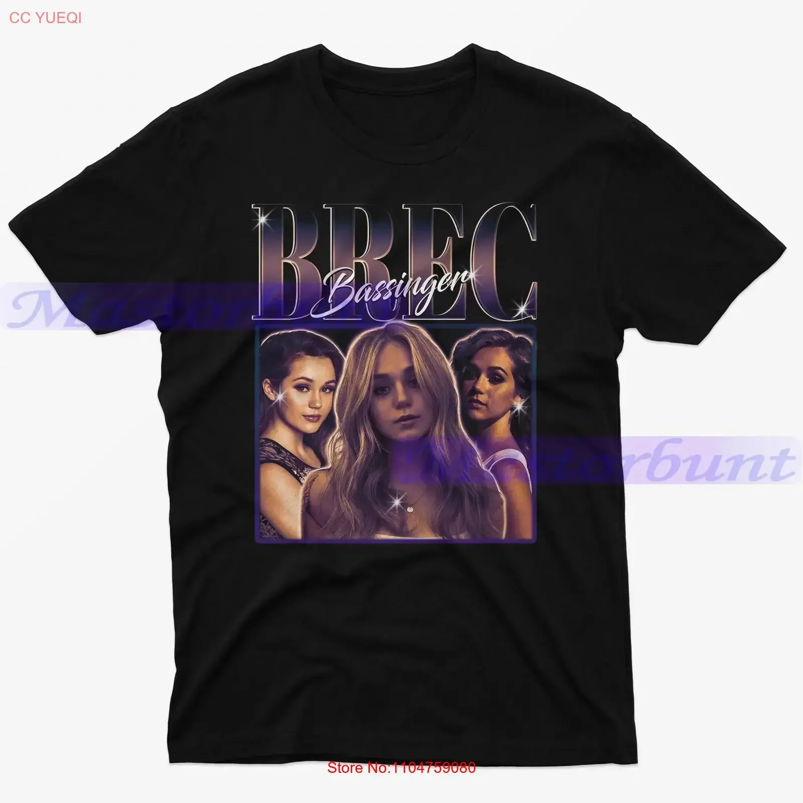 Camiseta Brec Bassinger Vintage Retrô Anos 90 Estilo Fã Lavada Respirável Unissex Moda Versátil Designer Gráfico