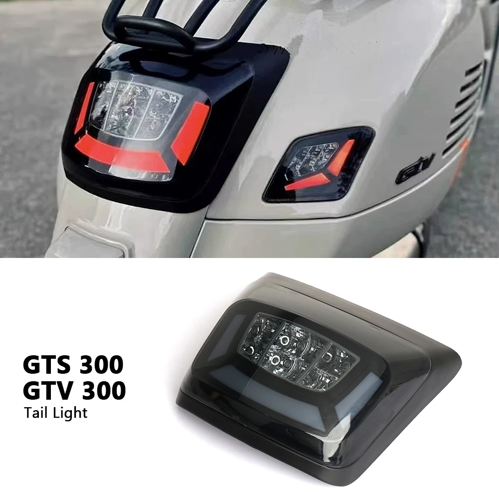 

Brake Lamp LED Tail Light Motorcycle LED Taillight Assembly Smoky Red Lens For Vespa GTS300 GTV300 GTV GTS 300 2023 2024