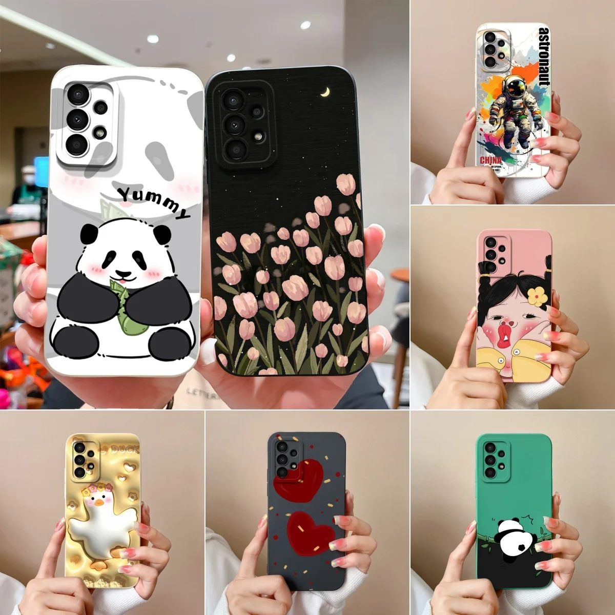 Etui na telefon Samsung Galaxy A15 A14 A13 Trendy Girl Miękki, trwały silikonowy pokrowiec na telefon SamsungA15 Coque GalaxyA14 A13 Funda