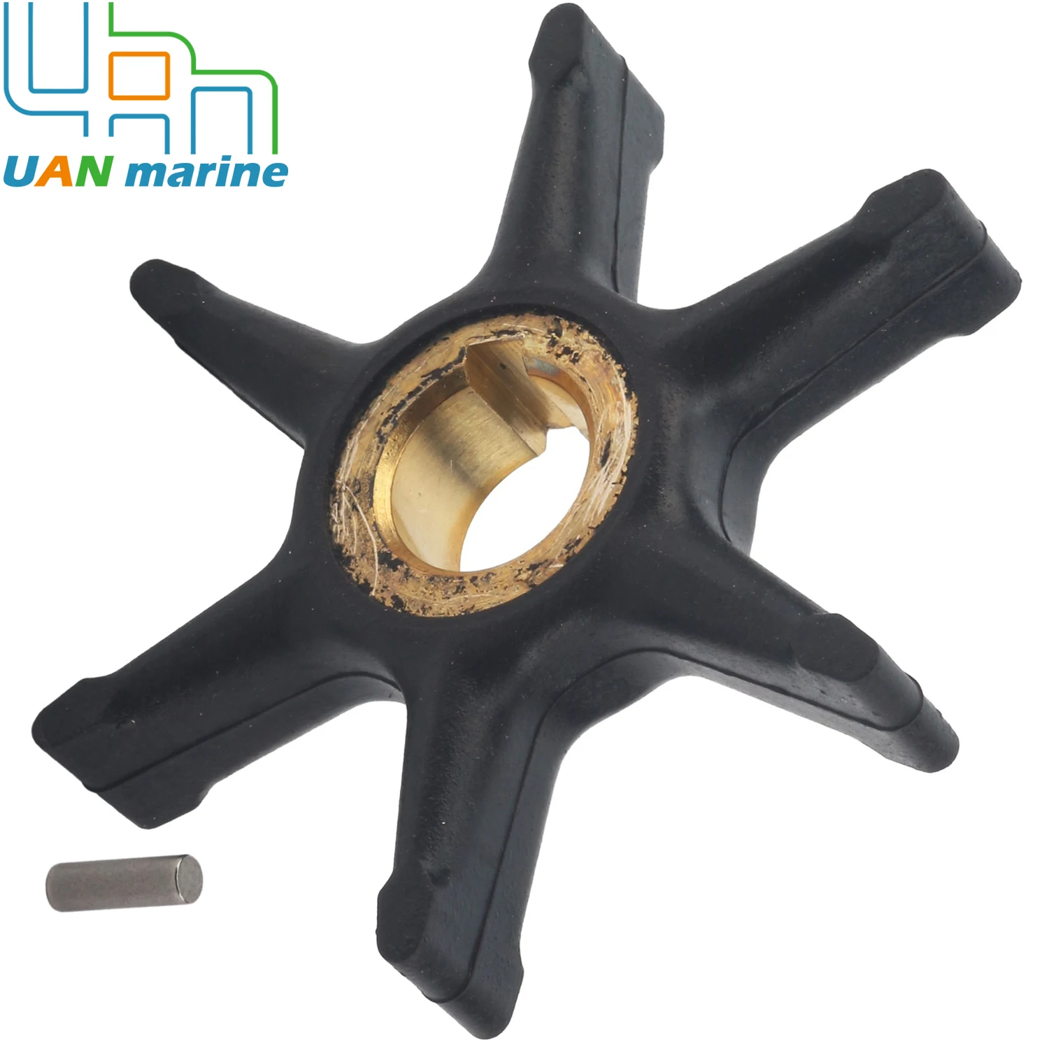 

0775519 0377178 0777833 Подходит для подвесного двигателя Evinrude Johsnon OMC BRP 9,5 л.с. 10 л.с. крыльчатка водяного насоса с ключом 0300771