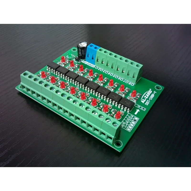 8 Channel High Speed Optocoupler PLC Signal Conversion Board Differential Transfer Collector DST-1R8P-Y