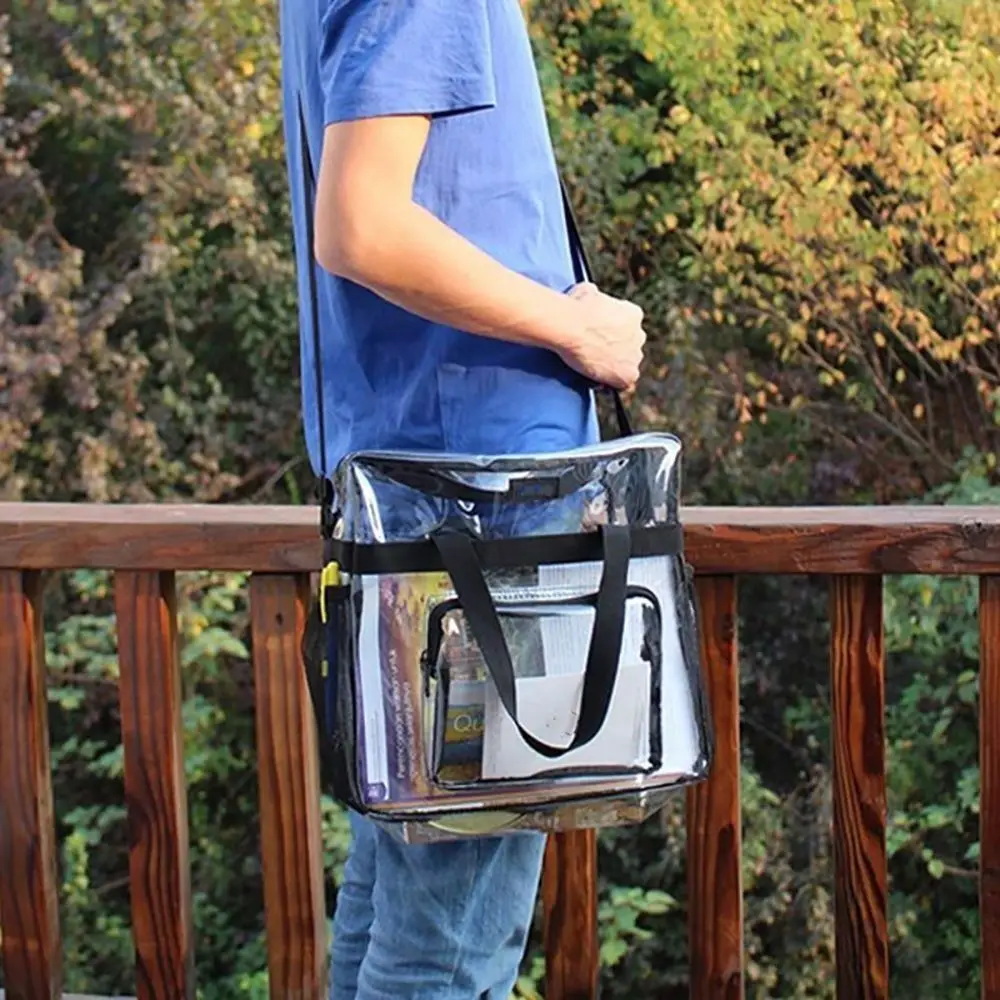 Front Pocket Large Capacity Clear Bag Travel Unisex Shoulder Bag Mini Handbag