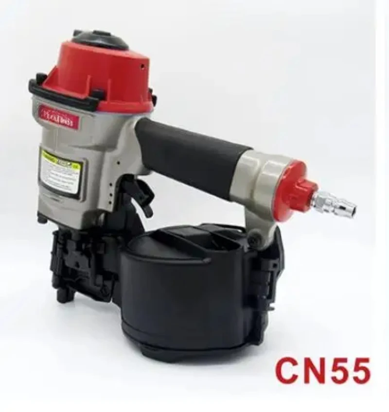 Pneumatic Coil Nailer CN55 CN70 CN80 Industrial Roofing Pneumatic Roll Nail Gun Siding Coil Nailer Gun Air Nail Gun 25-80mm