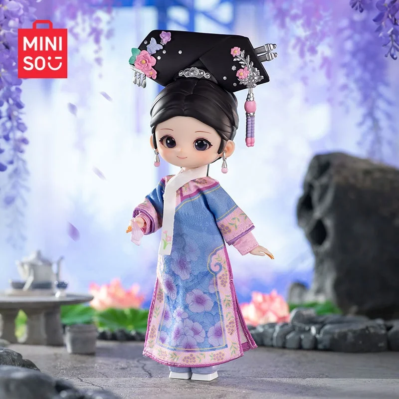 MINISO قصة تشن هوان BJD دمية قابلة للجمع-شخصية متحركة من سلسلة الحريم الإمبراطوري، ديكور قصر Xi Fei وHua Fei، جامعي