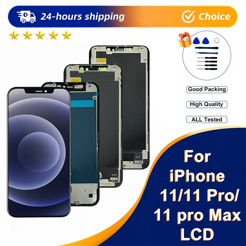 AAA+ NEW OEM Screen For iPhone 11 LCD OLED Display For iPhone 11 Pro Screen 11 Pro Max Display Incell LCD Support 3D Touch True