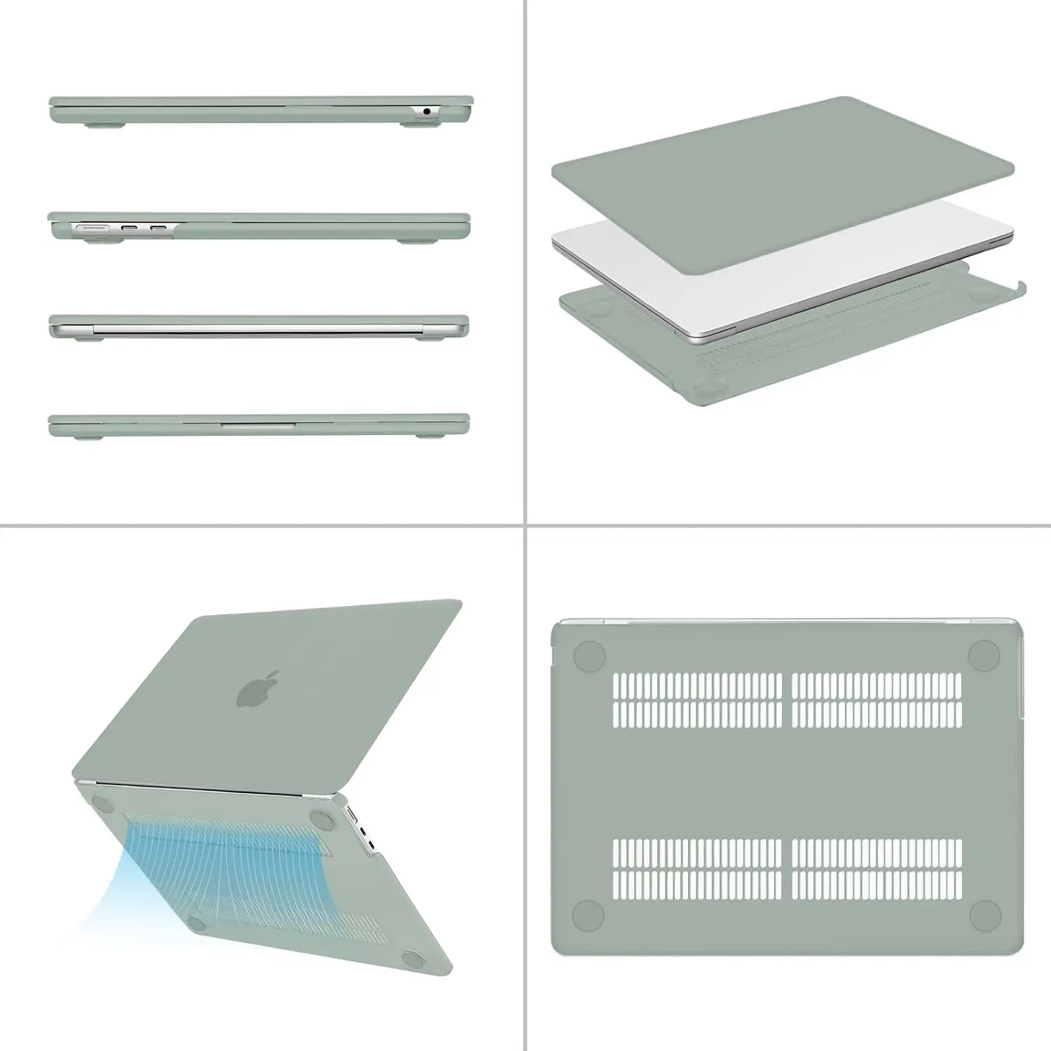 MOSISO Compatible avec MacBook Air 13 13.6 pouces Case 2025 2024 2023 2022 Version M4 A3240 M3 A3113 M2 A2681, coque rigide