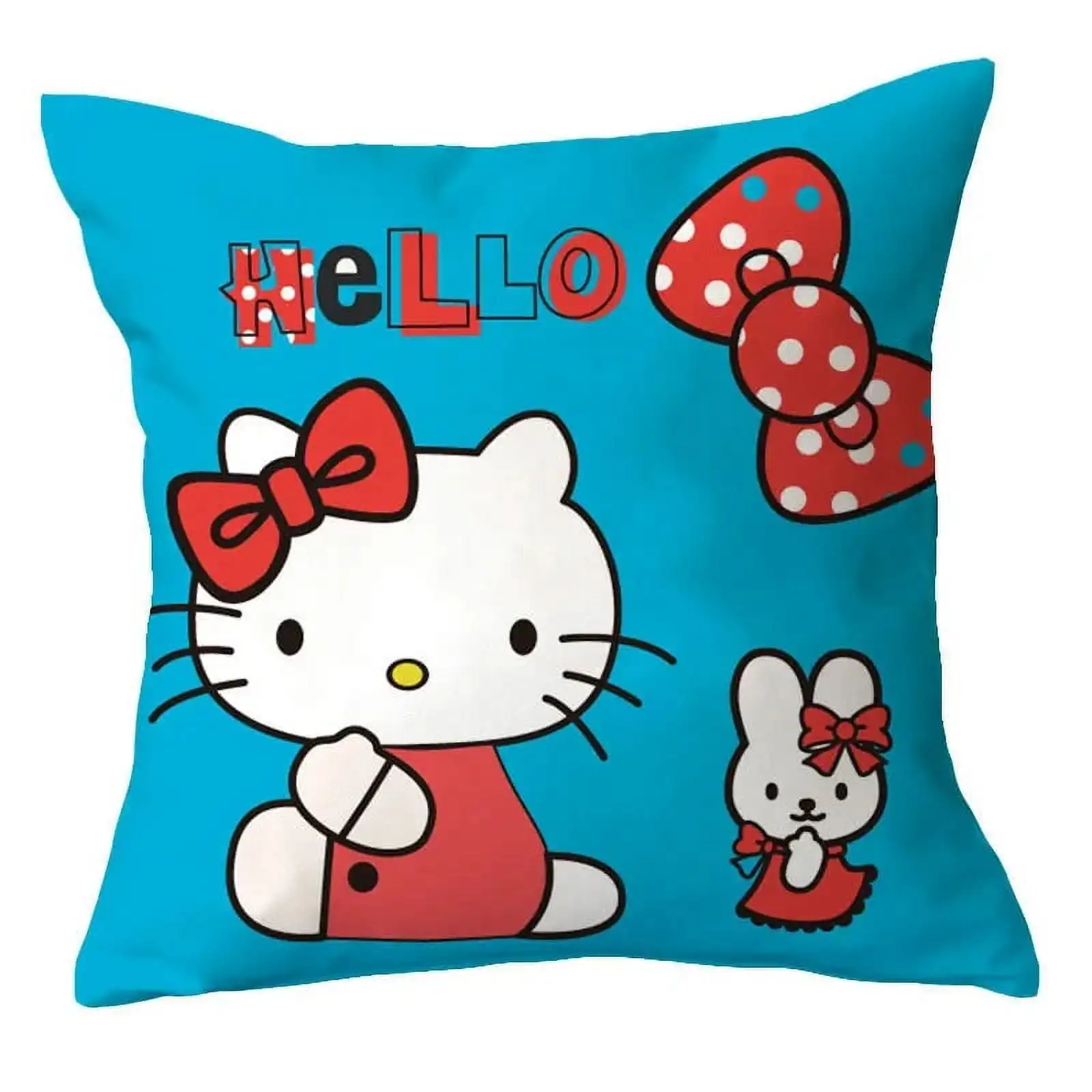 Kawaii Sanrio Hello Kitty Lustiges Spielzeug Kissen Kissenbezug Kissen Fall Kissenbezug Überwurf Schlafzimmer Sofa Dekoratives Mädchen Geschenk