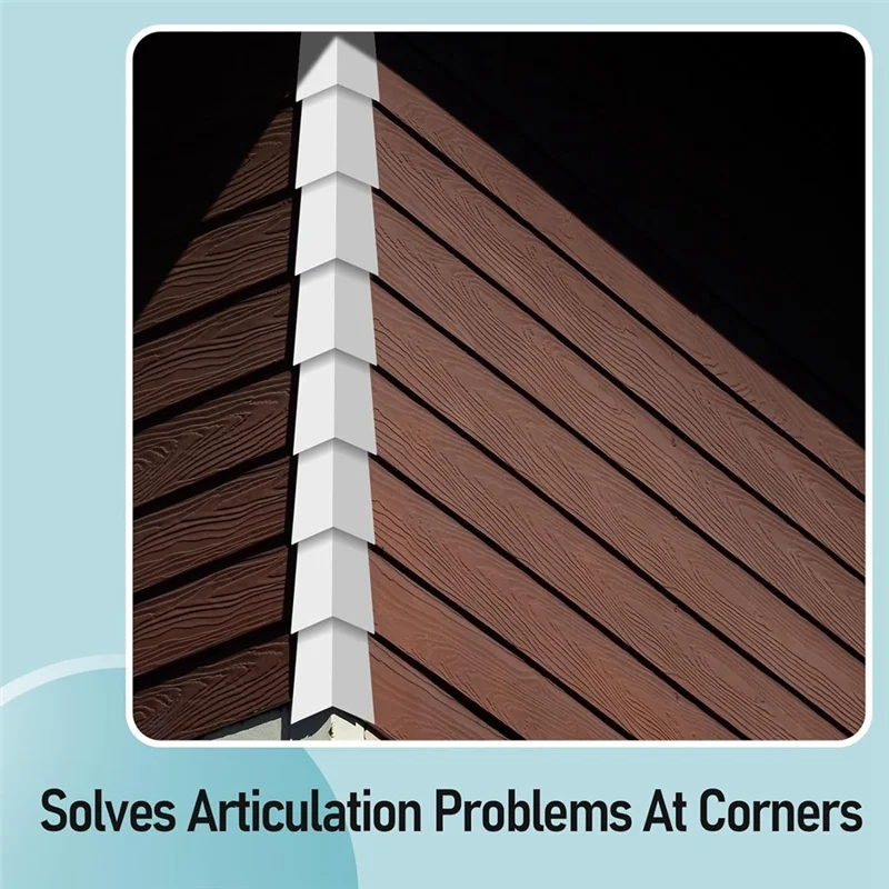 

J1UL1N Aluminum Siding Corners 8 Inch Exterior Siding Corner Caps Smooth Siding Aluminum Corners For Mobile Homes 16 Pieces