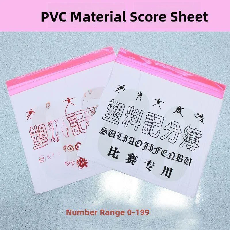 

Professional Basketball Game Scorebook Football Volleyball Table Tennis Plastic Score Counter Thin Flip Score Card 2 Pack