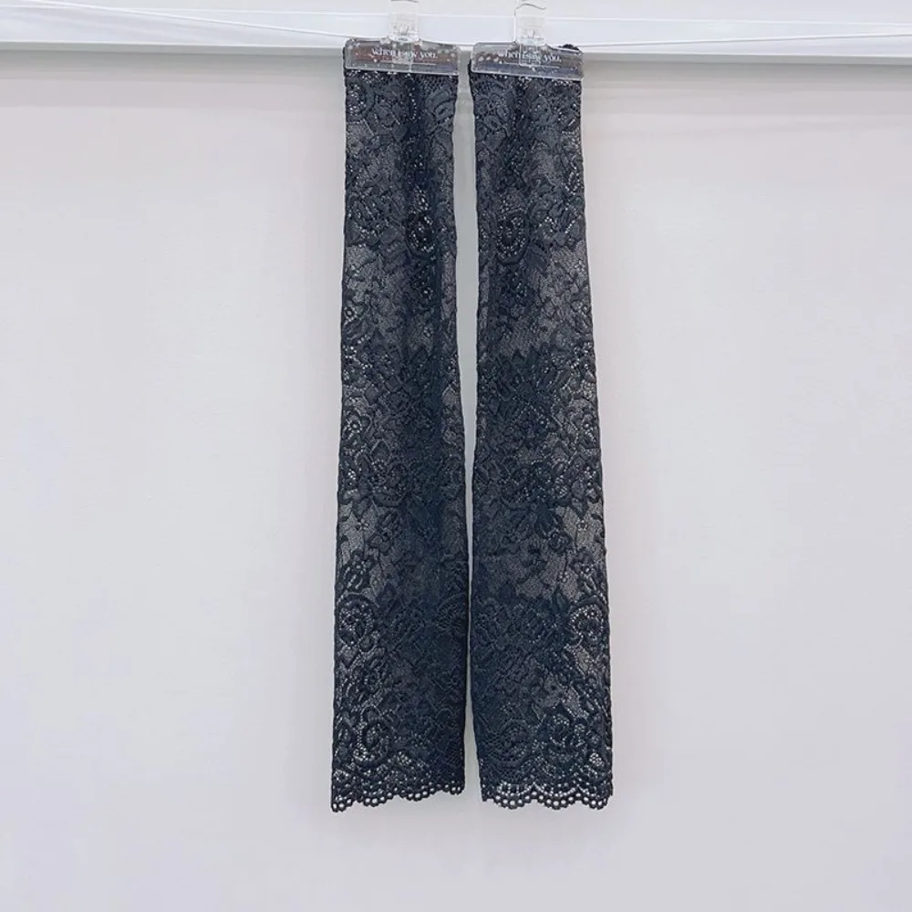 المضادة للأشعة فوق البنفسجية الدانتيل الجليد الحرير الأكمام الشمس حماية طويلة الأكمام قفاز واقية من الشمس كم الأشعة فوق البنفسجية العزل الذراع يغطي قفازات ركوب الدراجات الصيف