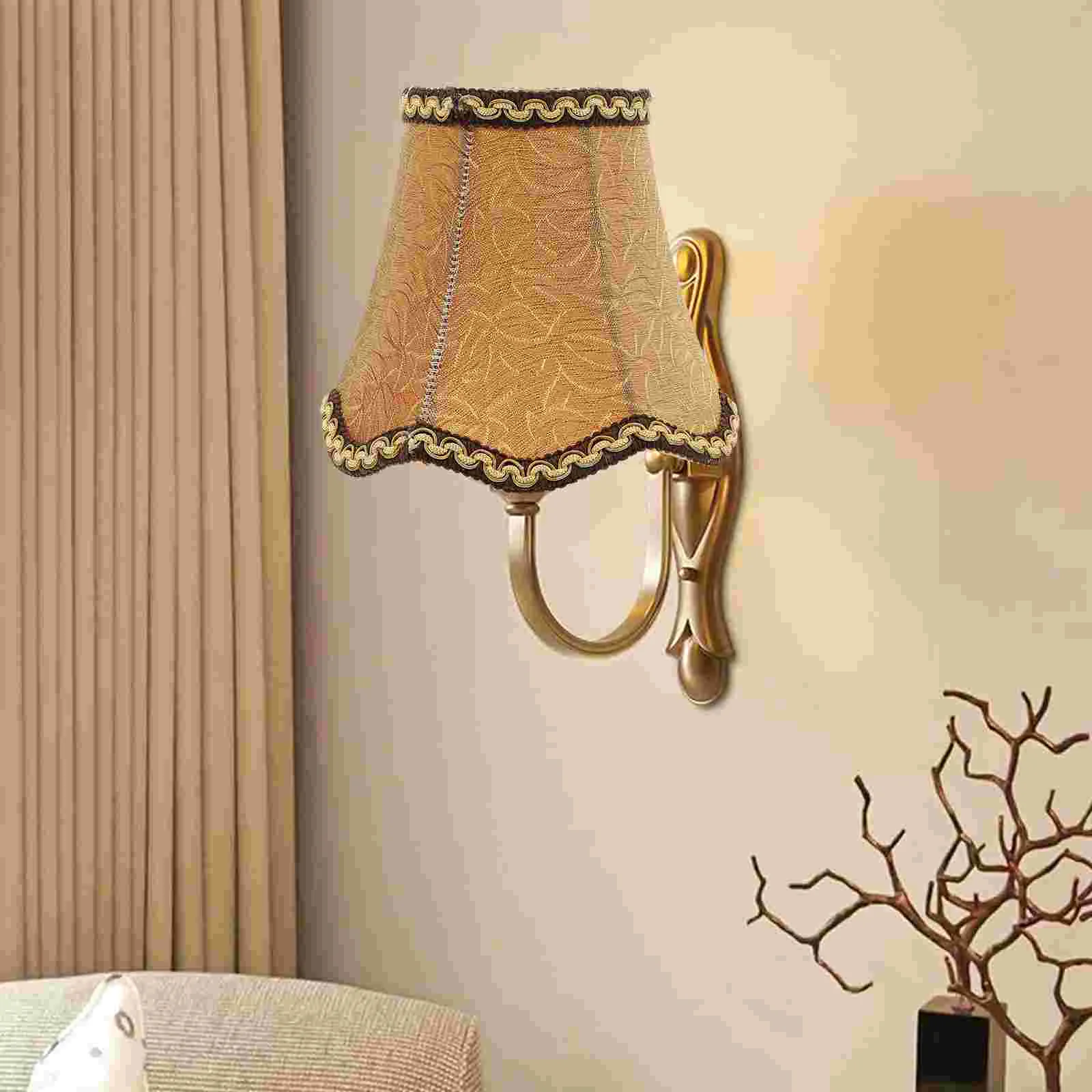 

Mini Chandelier Fabric Lampshade Bedside Household Cover Accessories Cloth Accessory Wall