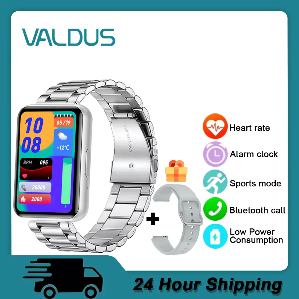 

VALDUS 2025 Новые умные часы M10 SOS Аварийный вызов Сердечный ритм Спортивный режим для Android IOS Мужчины Женщины Маломощные уличные умные часы