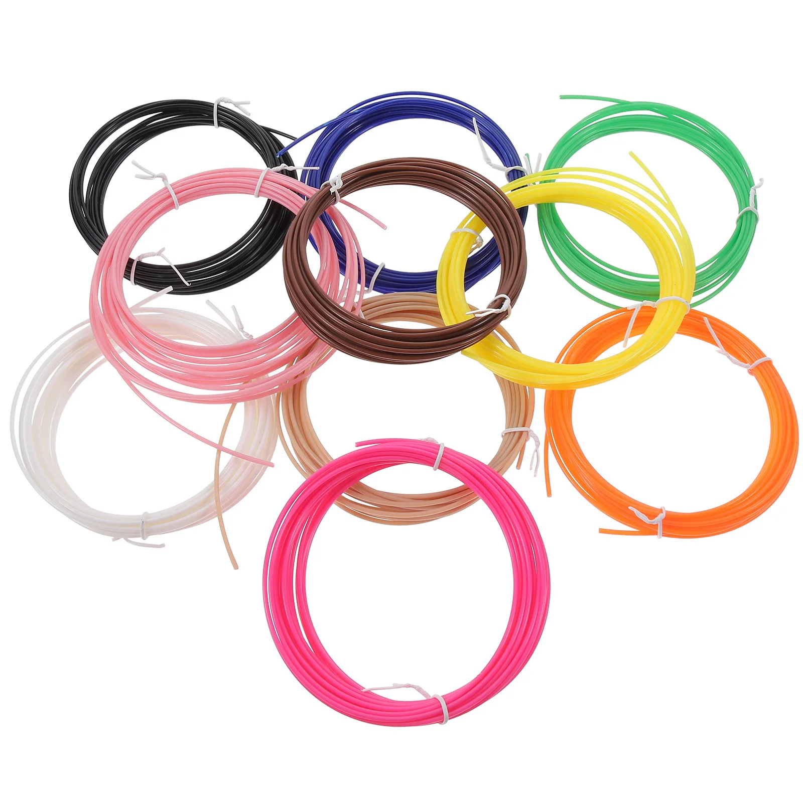 

10Pcs 1.75mm 3D Printer Filament Strong Toughness Good Shaping Suitable Design Prototyping 3D Printer Filaments