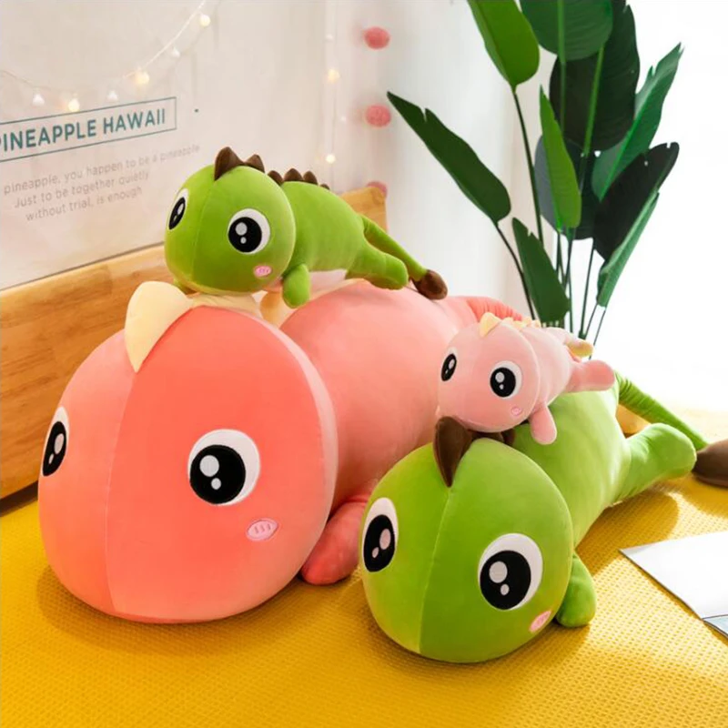 

Lovely Huggable Big Eyes Long Cute Dinosaur Plush Toy Cartoon Animal Angel Stuffed Doll Soft Dino Pillow Kids Girl Birthday Gift