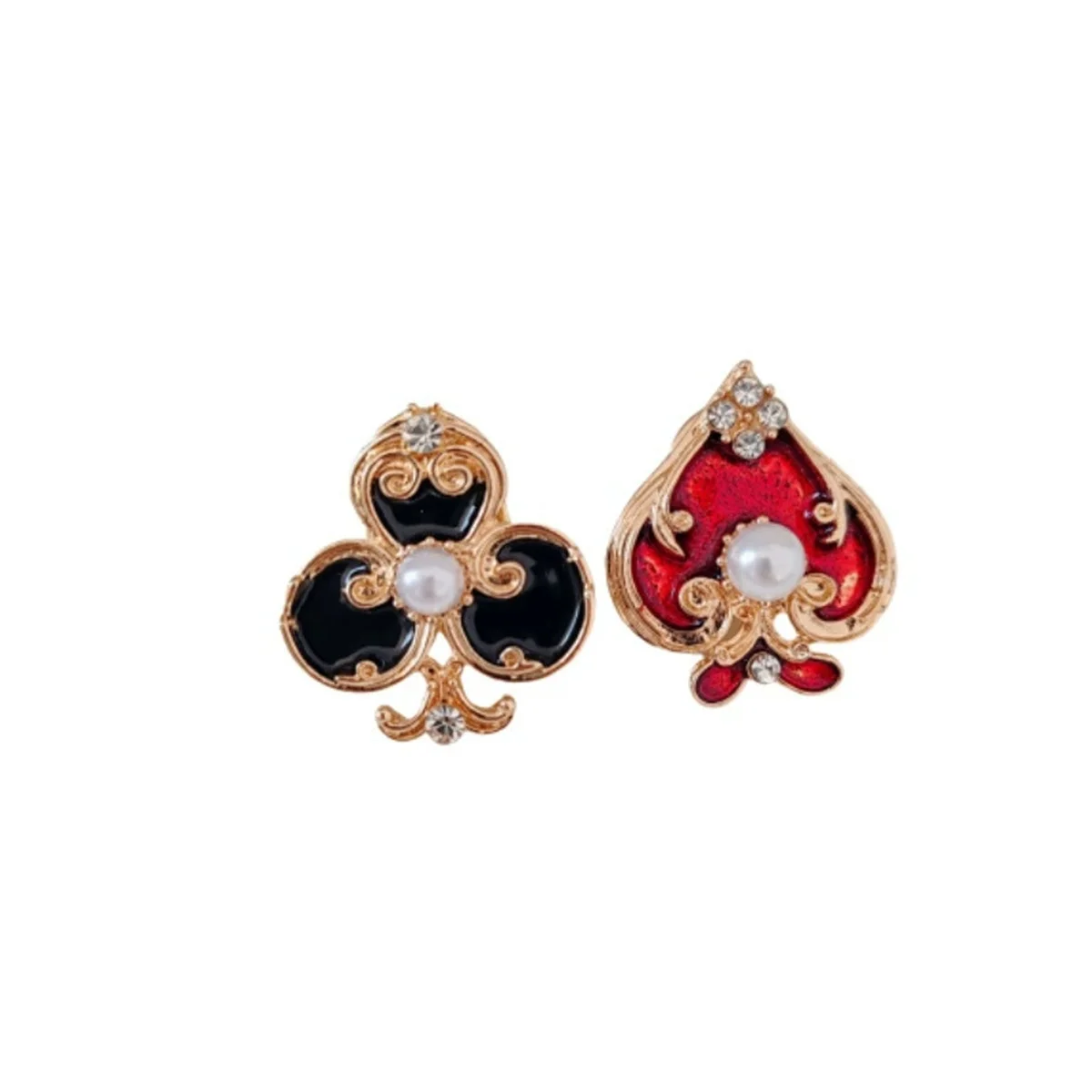 1Pc Creative Personalized Poker Broch Pin Irregular Palace Style Jewelry Accessories Bag Clothing Decoration Gift Souvenir 2026