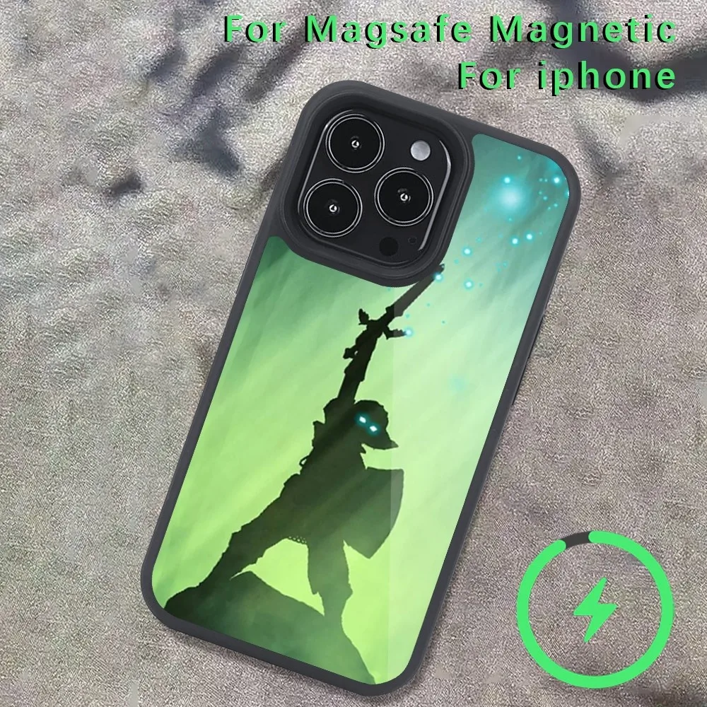 The L-Legend of Z-Zeldas Hot Game Phone Case  For iPhone 14 13 12 11 15 Pro Max Magsafe Wireless Charge Plus Mini Cover