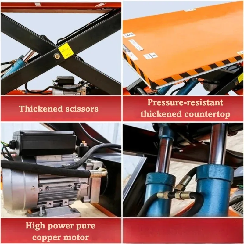 سعر FOB منصة الرفع المقصية الثابتة نظام الرفع الهيدروليكي الكهربائي لعمليات قاعدة تحميل مستودع المصنع