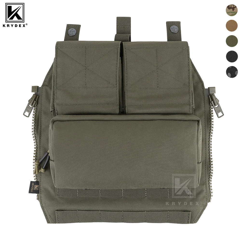 

KRYDEX Tactical Zip On Panel Pouch Backpack Bag For CPC NCPC AVS JPC2.0 Plate Carrier Vest Hunting Airsoft Accessories