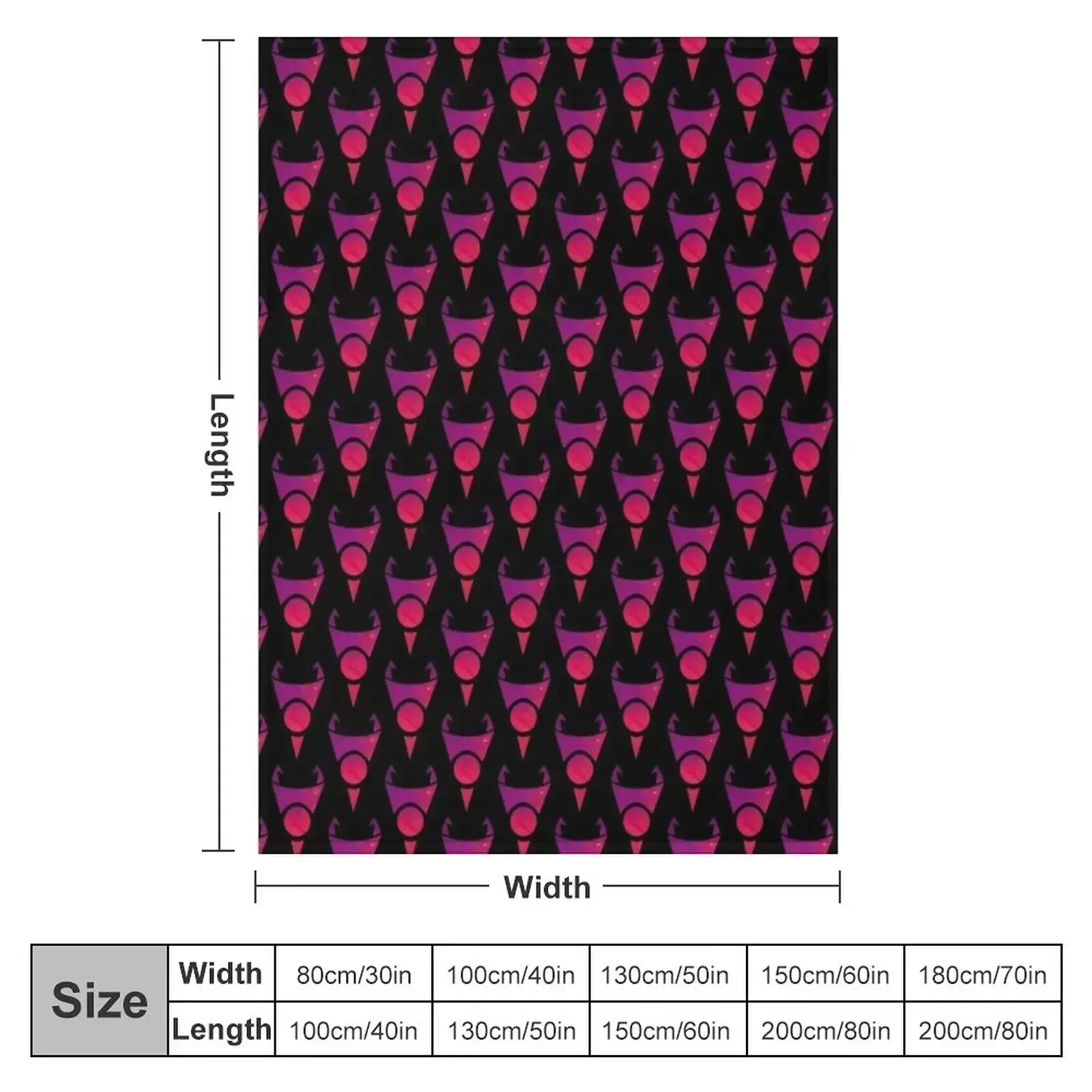 Invader Zim - Irken logo Throw Blanket Flannels warm winter Plaid on the sofa Soft Big for sofa Sofas Blankets