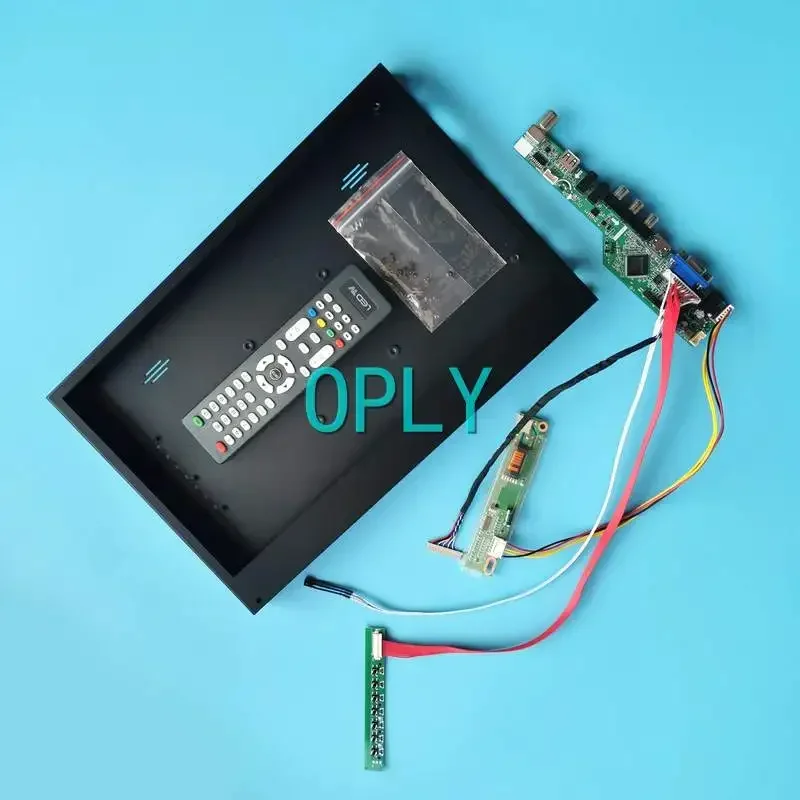 

TV Analog Driver Board+Metal Case Fit LTN141XF LTN141XJ DIY Kit LVDS 20 Pin 1-CCFL VGA HDMI-Compatible AV USB RF 14.1" 1024*768