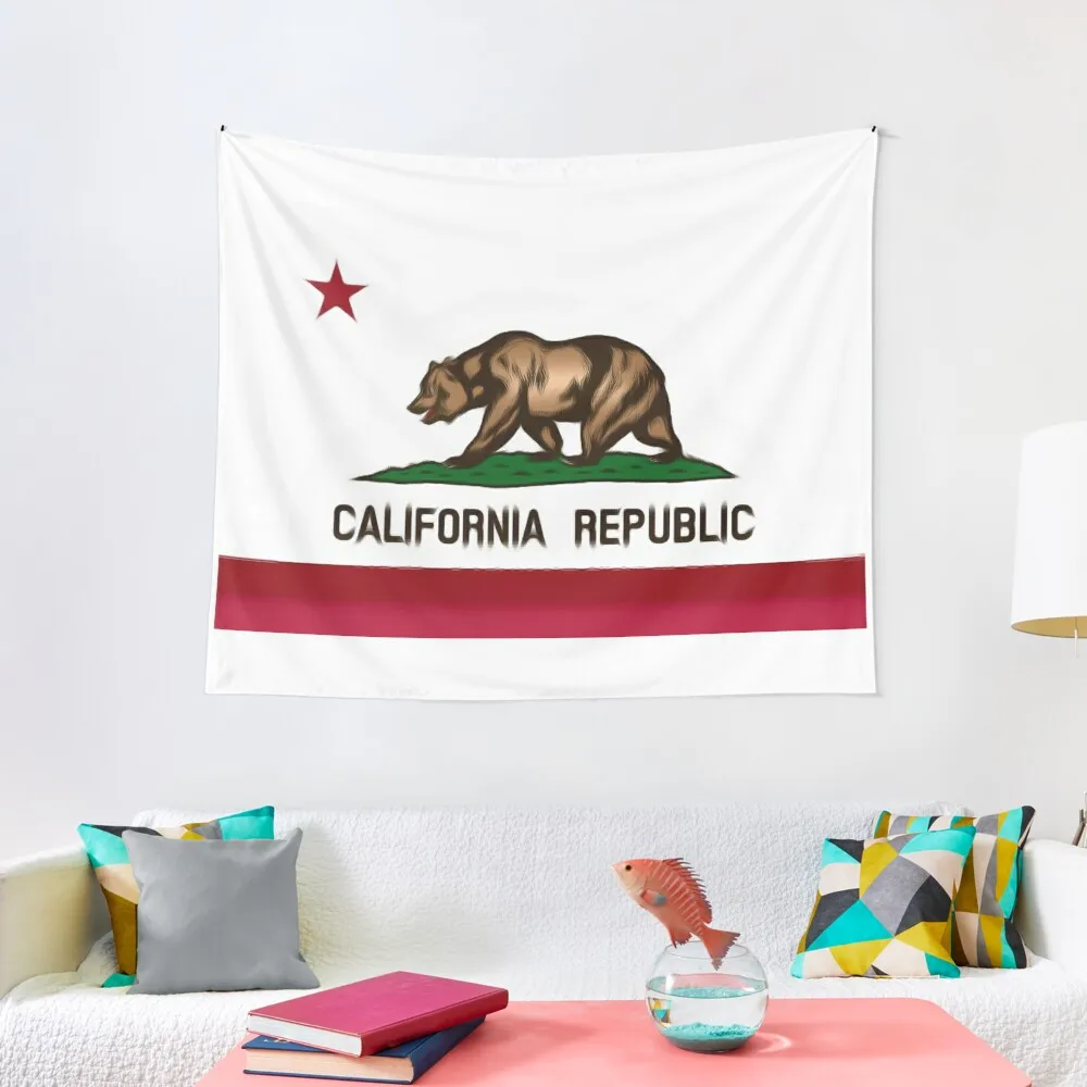 

California Republic Flag K2 Tapestry Cute Room Decor Decoration Room Funny Tapestry