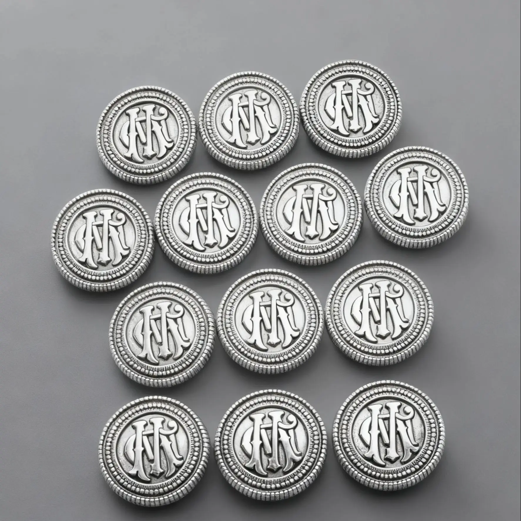 

8pcs round Vintage Metal Buttons British Style DIY Design Suit Sleeve Hand Sewn Cuffs Versatile Match for Clothing Accessories