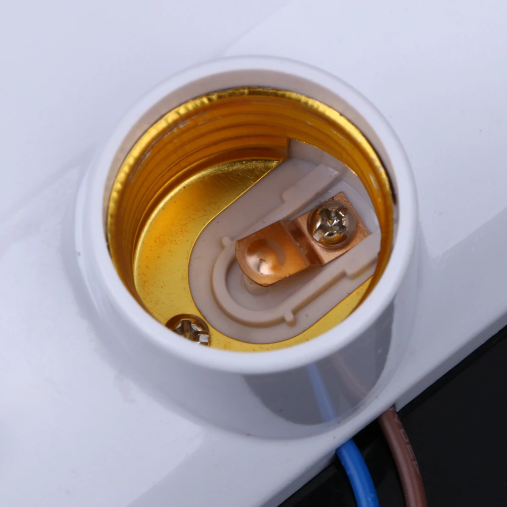 E27 التيار المتناوب 220 فولت 50/60 هرتز 5LUX مفتاح استشعار الحركة مستشعر حركة بالأشعة تحت الحمراء حامل مصباح الضوء التلقائي التبديل الأبيض #6