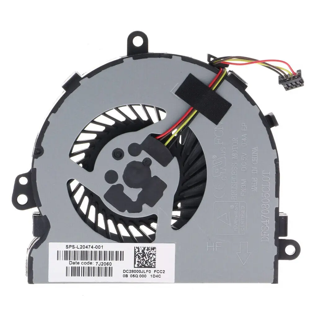 

For HP 15-DB CPU Cooling Fan DC28000JLF0 FS470805CLOT L20474-001