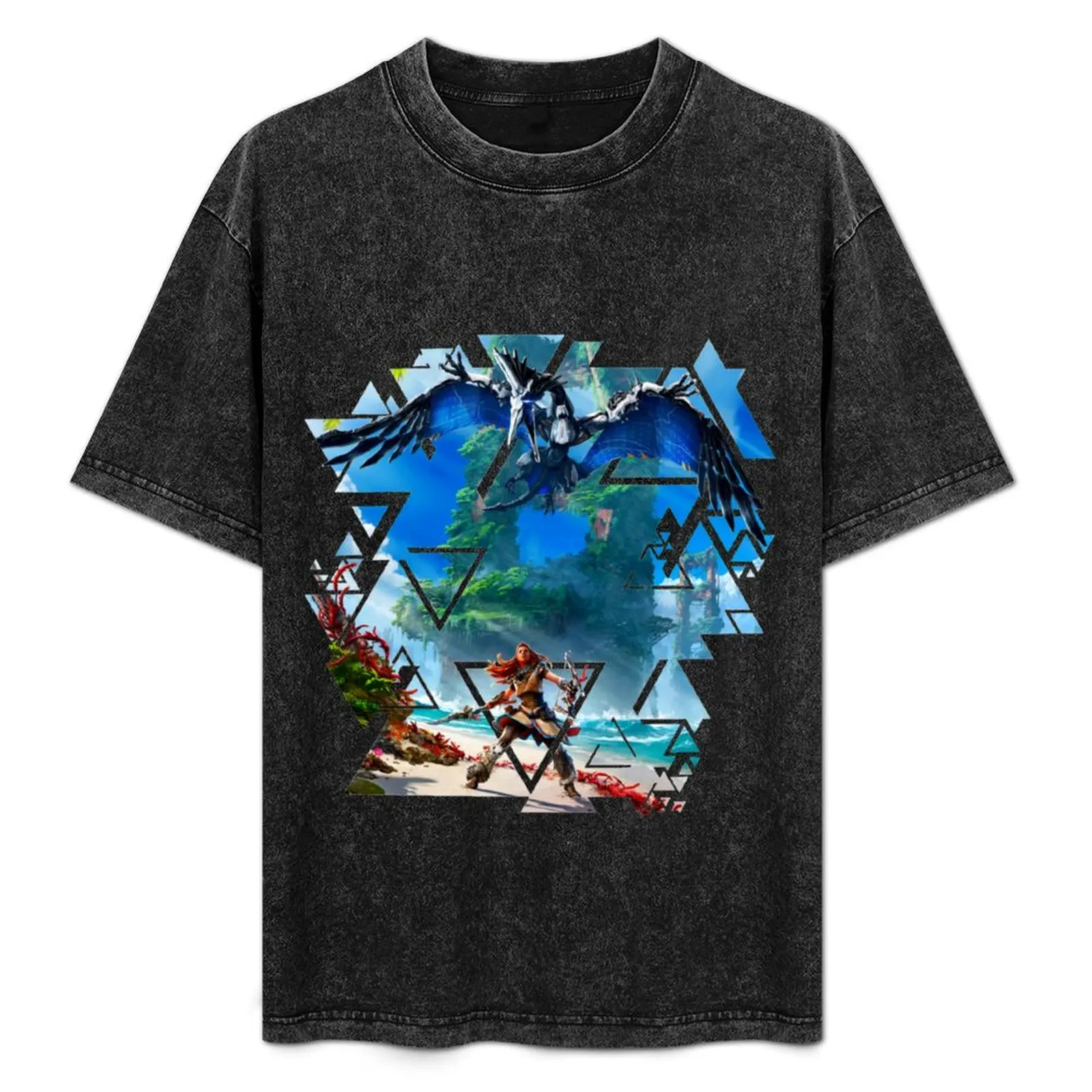 

Horizon forbidden west Zero Dawn T-Shirt oversizeds cotton graphic tees vintage anime shirt boys whites funny t shirts men