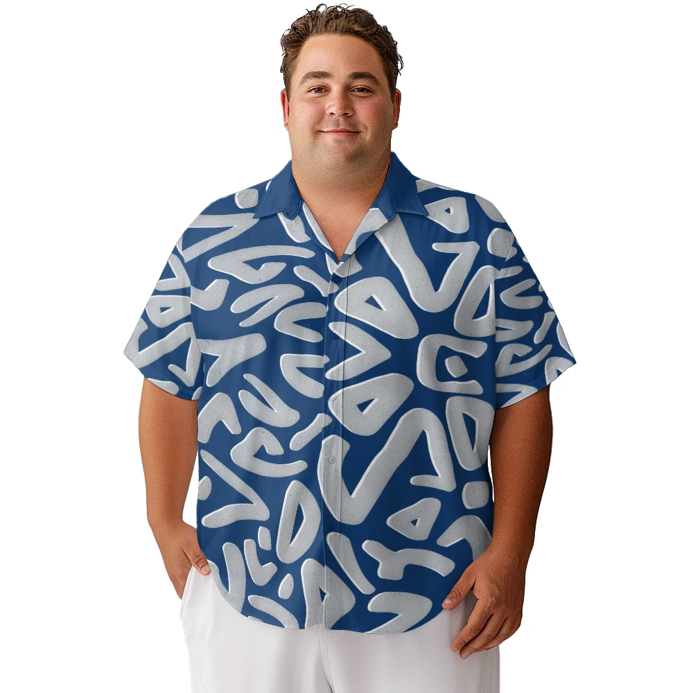 Camisa de praia de manga curta masculina, blusa casual simples, solta, fina, férias de verão, tamanho grande