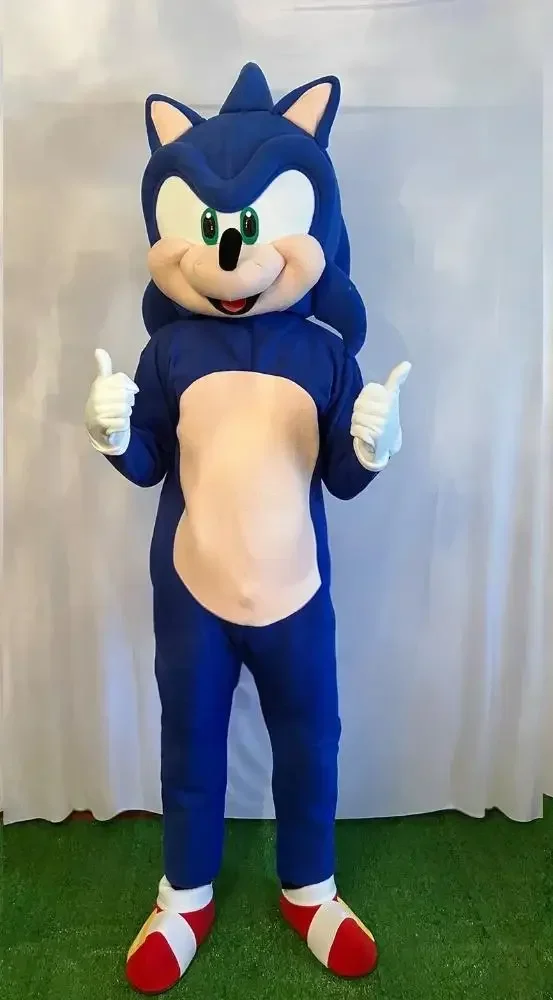 عيد الميلاد تأثيري سونيكس زي التميمة حفل الإعلان فستان بتصميم حالم حفلة الحيوان كرنفال مرحلة أداء العروض #2