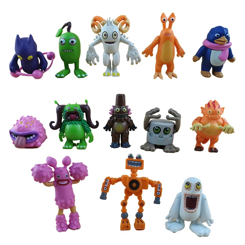 

1stes/12pcs Popular Monster Choir MySingingMonsters Cartoon Handheld Doll Toy Trendy Play Children Birthday Gifts