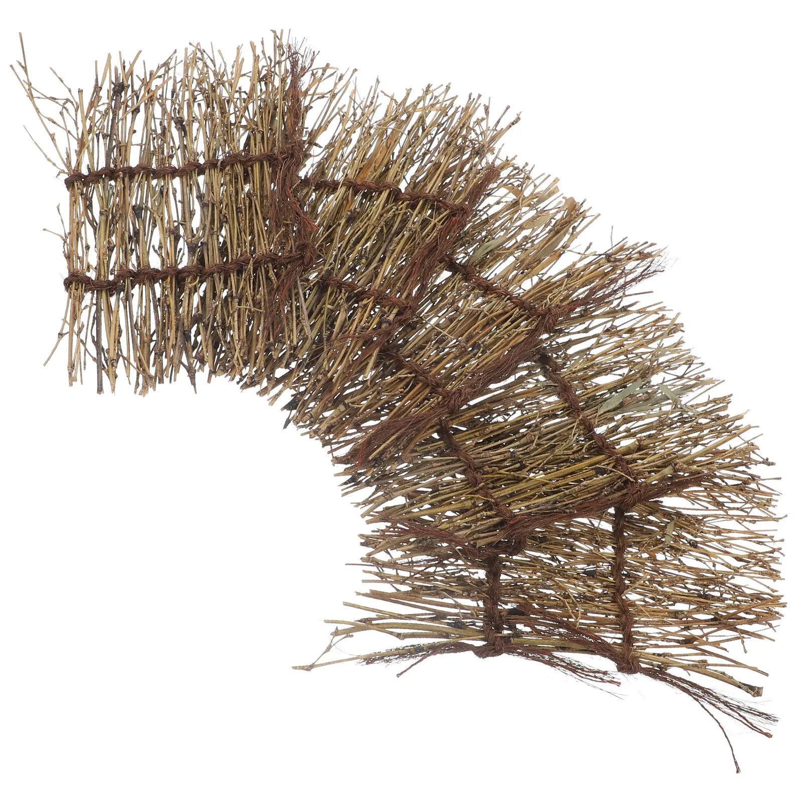 5Pcs Mini Bamboo Fence Bonsai Decoration Long-Lasting Micro Landscape Adornment for Potted Plants Garden Bamboo Fence Ornament