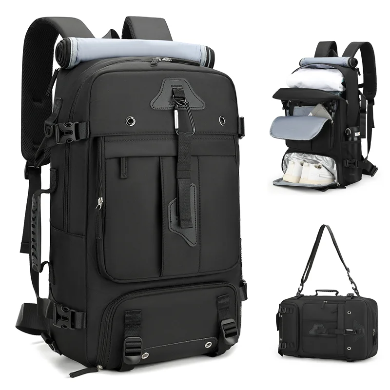 Men's and women's travel backpacks, 60 liter oversized backpack,  convertible travel bag, with shoe compartment - AliExpress 1524
